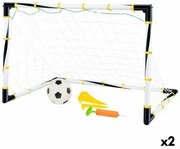 Rete da Calcio Colorbaby Pieghevole 100 x 70 x 70 cm (2 Unità)