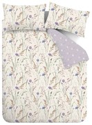 Biancheria da letto lavanda/beige per letto matrimoniale 200x200 cm Grasmere – Catherine Lansfield