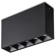 Modulo Lika Alluminio Nero Led 12,5W 3000K Luce Calda