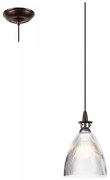 Lampadario LED a sospensione con filo JODI 1xE27/60W/230V bronzo
