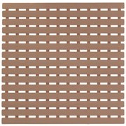 Pedana Antiscivolo Doccia Tortora 54 x 54 con Gommini Antiscivolo