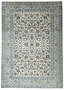 Kashan Tappeto 410 x 290 Beige (Iran) Annodato A Mano