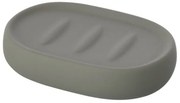Portasapone da appoggio linea Sidney in ceramica grigia