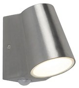 Lampada da esterno in alluminio con sensore di movimento incl. LED - Uma