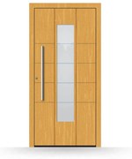 Portoncini in legno, abete chiaro 110, apertura con spinta a sinistra, 850 x 1850 mm, modello Busto Arsizio, configura individualmente