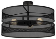 Surface-mounted lampadario GLUM 3xE27/60W/230V nero