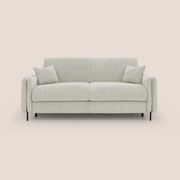 Gregory Divano letto con materasso h18 cm in microfibra effetto velluto impermeabile T09 panna