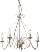 Lampadario classico color crema a 5 luci - Giuseppe