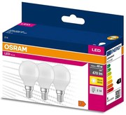 SET 3x Lampadina LED P45 E14/4,9W/230V 3000K - Osram