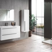 Mobile sottolavabo e lavabo Mia bianco L 60 x H 55 x P 45 cm 1 vasca