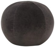 Pouf in velluto di cotone 50x35 cm antracite