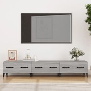 Mobile tv grigio sonoma 150x34,5x30 cm in legno multistrato