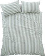 Set copripiumino e federa blu per letto matrimoniale 3 pezzi 200x200 cm Cotton Rich Woven Stripe – Pineapple Elephant