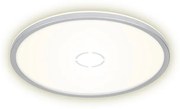 Plafoniera LED design Free, argento Ø 42 cm, luce naturale