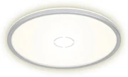 Plafoniera LED design Free, argento Ø 42 cm, luce naturale