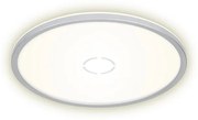 Plafoniera LED Free Ø 42 cm argento IP20 bianco naturale, 3000 lumen