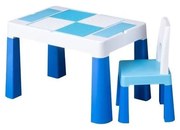 TEGA BABY - Set tavolo e sedia per bambini blu/bianco