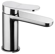Rubinetto per lavabo a canna bassa getto aerato San Babila argento cromato lucido PALAZZANI H 15.9 cm