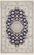 Nain Tappeto persiano 240 x 160 Blu (Iran) Annodato A Mano