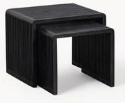 Set di 2 tavolini in legno di teak Willa