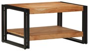 Tavolino Da Salotto 70x50x38 Cm Legno Massello Di Acacia /