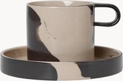 Tazza con piattino Inlay