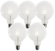 Set di 5 lampadine LED E27 dimmerabili G125 5W 450 lm 3000K