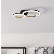 Eglo 901223 - Plafoniera LED dimmerabile CALLIERA LED/12W/230V nero/oro