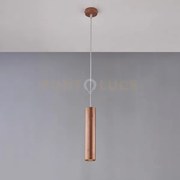 Sospensione in ferro laccato nero gu10 con decorazione rame antico ...