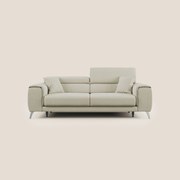 Fusion divano con sedute allungabili in tessuto smacchiabile T05 panna