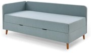 Letto singolo imbottito azzurro con contenitore 120x200 cm Cabana - Meise Möbel