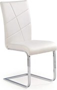 Sedia K108 in ecopelle bianco