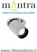 Mantra faretto da incasso led 7W modello garda bianco 3000°K