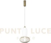 Lampadario a sospensione led inkas oro in vetro 18w 1860lm cct 3000...