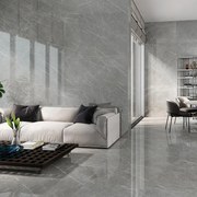 Piastrella da pavimento e rivestimento interno 120 x 120 cm Sp. 9 mm rettificato Eternal Dark in gres porcellanato opaco grigio traffico medio forte (pei 3/5) 1.44 mq