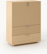 Credenza alta in legno Sato