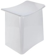 Sgabello bianco con vano portaoggetti , 33 l Wing - Wenko