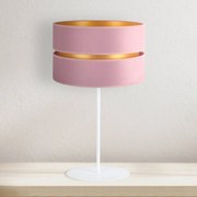 Euluna Lampada tavolo Golden Duo H 50 cm rosa chiaro/oro