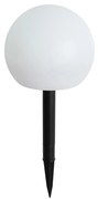 Lampada da esterno bianca 20 cm con LED integrato IP44 solare RGBW - Ludger