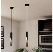 Eglo 901732 - Lampadario LED a sospensione con filo BARBOTTO 1xGU10/4,5W/230V 3000K nero/marrone