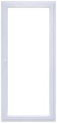Portafinestra in PVC bianco L 80 x H 220 cm, 1 anta apertura a destra