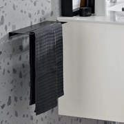 Mensola portasciugamani in metallo OLMO 35 cm NERO