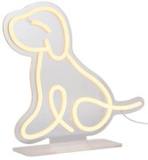 Lampada da tavolo per bambini gialla Sitting Dog – Leitmotiv