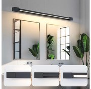 Brilagi-LED Illuminazione per specchio da bagno AQUA LINE LED/36W/230V 120 cm IP44 nero