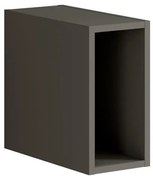 Struttura pensile da bagno Pixel laccato opaco grigio carbone L 20 x H 40 x P 45.5 cm