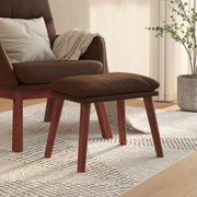 Poggiapiedi Marrone 45x29,5x35 Cm İn Similpelle /