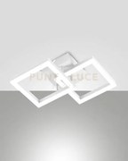 Bard applique bianca 2 luci a led 3000k - 21w - 2160 lm dimmerabile