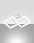 Bard applique bianca 2 luci a led 3000k - 21w - 2160 lm dimmerabile