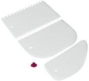 Set di 3 tergicristalli in plastica bianca - Metaltex