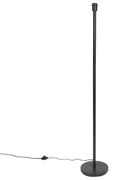 Lampada da terra moderna nera senza paralume 149 cm - Simplo